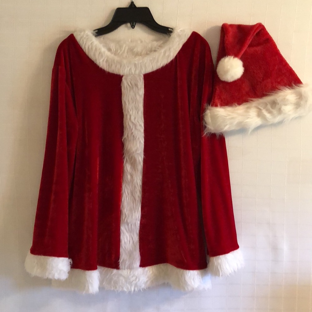 Santas coat and hat